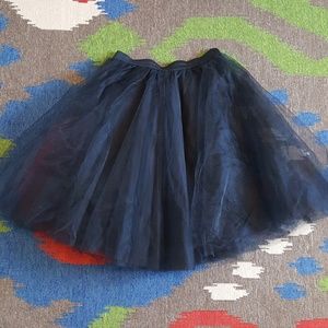 Adult black tulle skirt multi layer